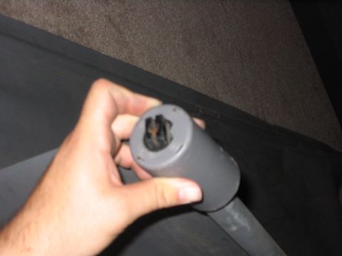 1995 Ford Bronco - This is a pic of the end cap after it has been turned. Now that the little thing which looks like an arrow is pointing at the middle of the…