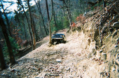 1990 Ford Bronco - My camera man here was a little afraid of being crushed for some strange reason.