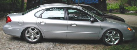 2000 Ford Taurus - Big wheels, lowering kit.