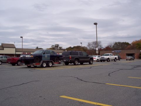 2002 Chevrolet Suburban - Towing Brent's engine donor car
