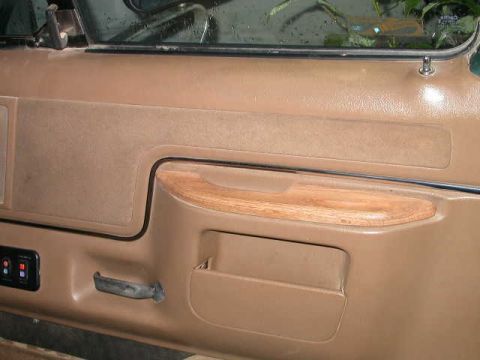 1990 Ford Bronco - Nice, solid red oak door handle. The original one was torn off by a passenger in a fit of terror, this one should prove to be more durable.