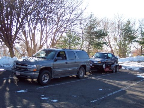 2002 Chevrolet Suburban - picking up the new saab in philadelphia