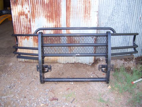 1983 Ford Bronco - This brushguard features a heavy-duty construction with a protective diamond plate mesh panel.