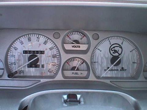 2006 Ford E350 - The newer gauges I had installed in my car.