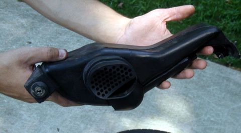 2000 Ford Taurus - Here is the removed silencer. It was just bolted on.