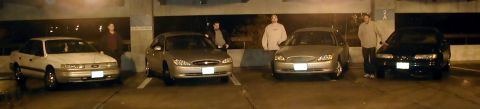 2000 Ford Taurus - Panaramic of the 4 bulls