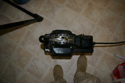 1986 Ford Bronco - An automatic transmission shifter assembly is shown from a top-down perspective.