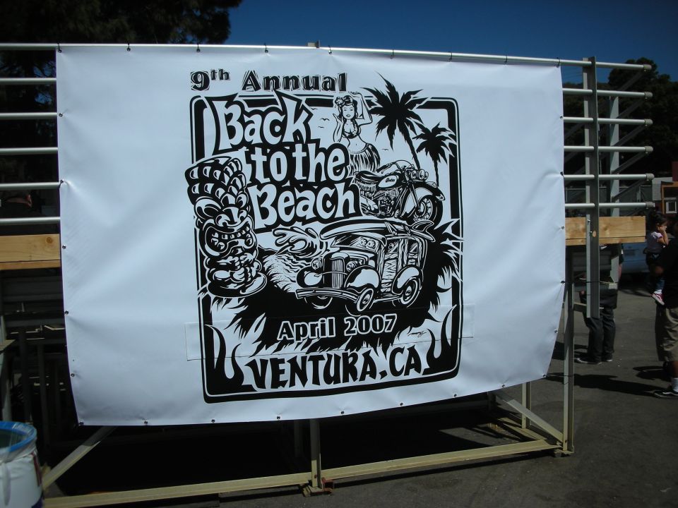 9th Annual Back to the Beach event banner, April 2007, Ventura CA
