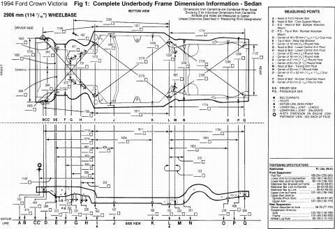 1994 Ford Crown Victoria - 1994 Crown Vic Frame Specs