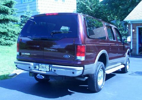 2001 Ford Excursion - In case someone taps this bumper they get the FORD blue oval!