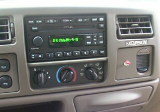 2001 Ford Excursion - I said surround sound, well tune the radio to 89.1FM and the sound plays over the speakers. The only down side was the switch to turn the R…