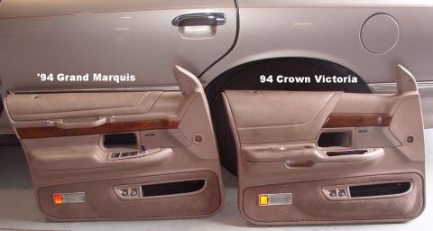 1994 Ford Crown Victoria - I didn't notice the differences when I bought this GM door panel in the junkyard - I was just excited to have found one so perfect, and eve…