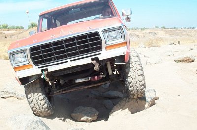 1979 Ford Bronco - This 1979 Ford Bronco is navigating a rocky, off-road course.