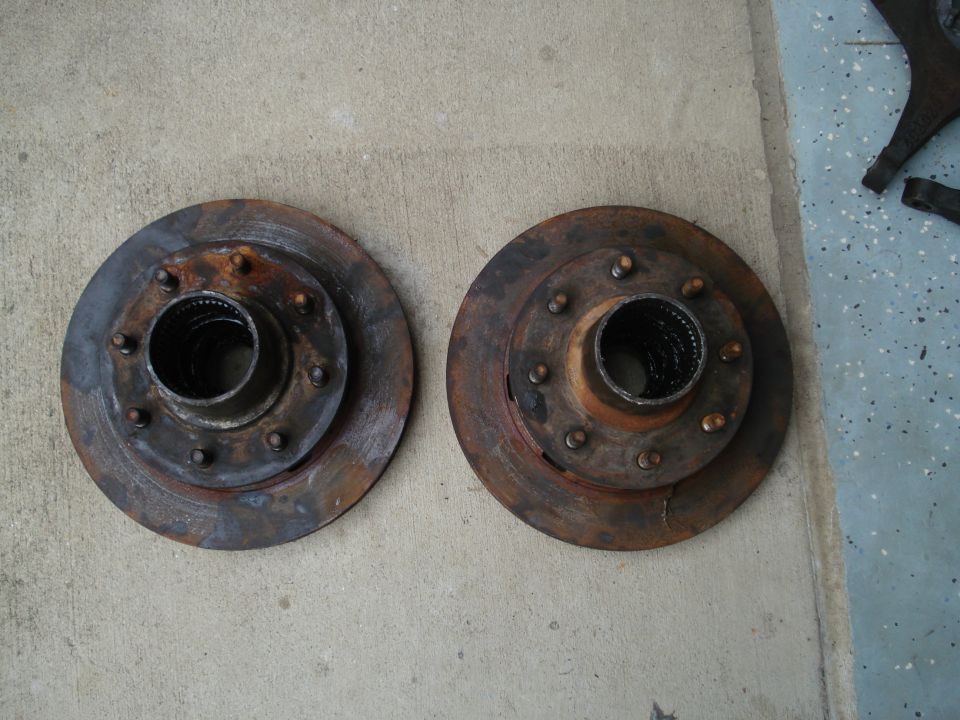 Rotors with hubs connected from an 81 k20.