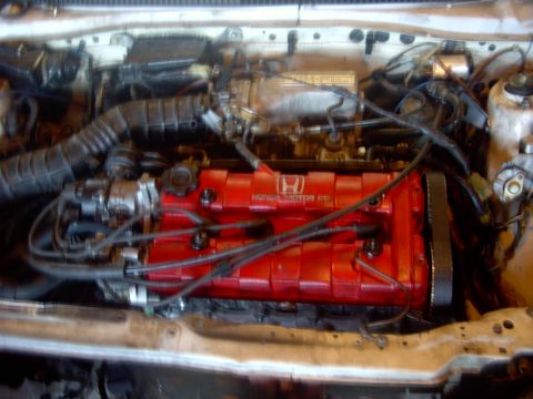 1987 Honda Civic - no space for a turbo, yet.