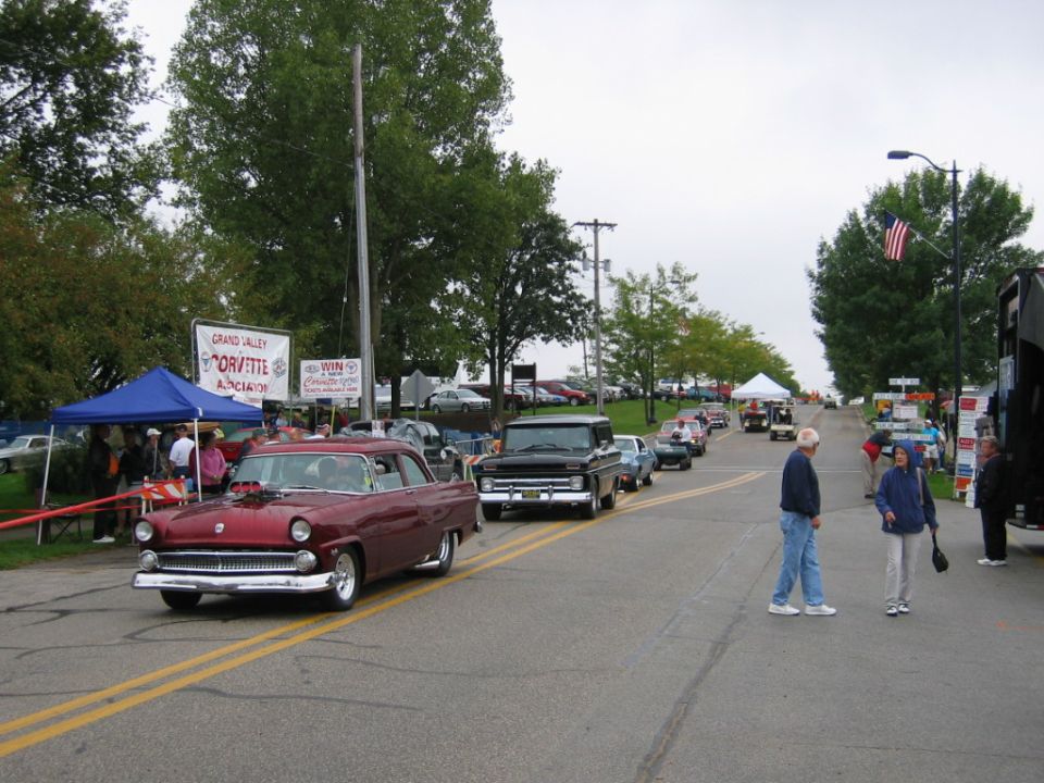 Going in...62Â° and a misting drizzle. Perfect weather for a car show!!!!!