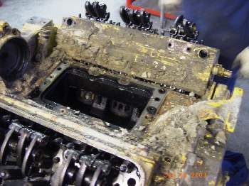 1994 Ford F-150 - A heavily soiled engine block is shown, with the Supermotors.net website address visible in the lower right corner.