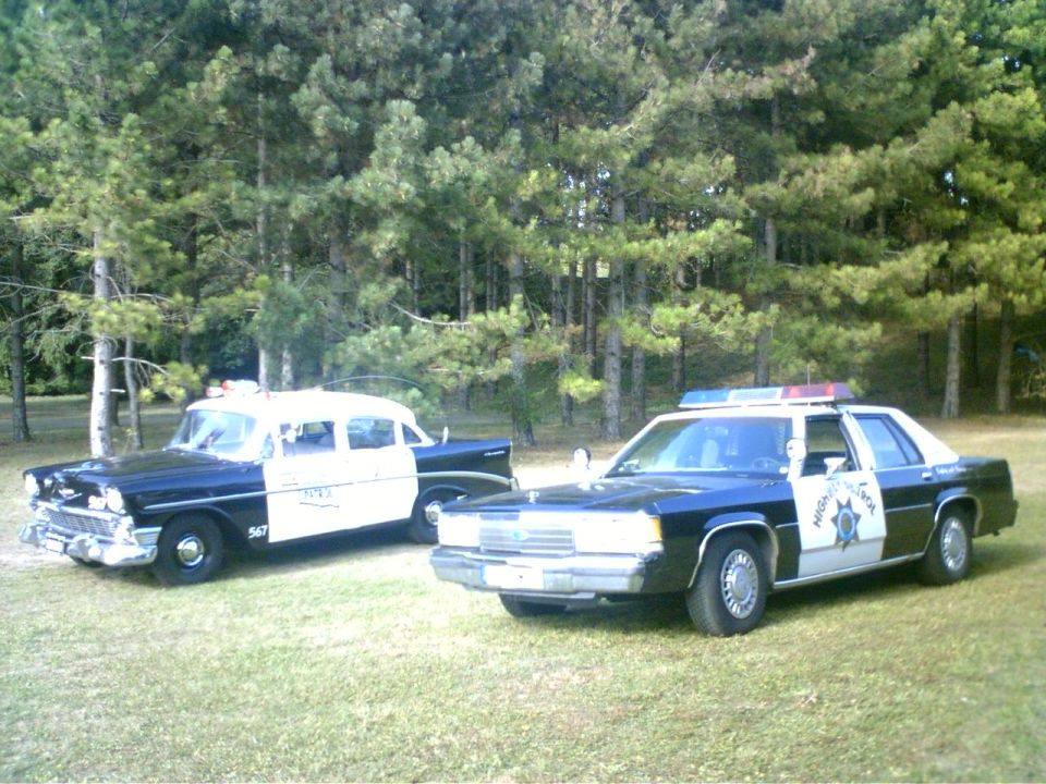 my Vic and a friend's 1955 Chevy OKHP