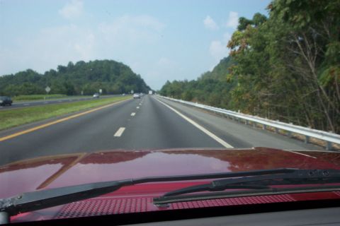 1995 Ford Bronco - Driving up I64 towards the foothills