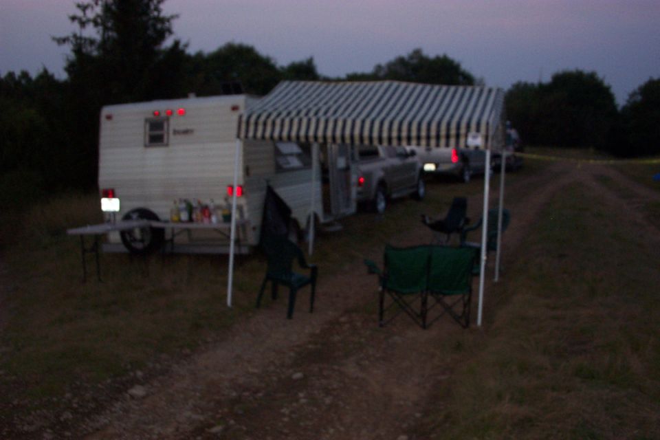 This was the party trailer, known as "Delta House" on top of Flagpole Knob