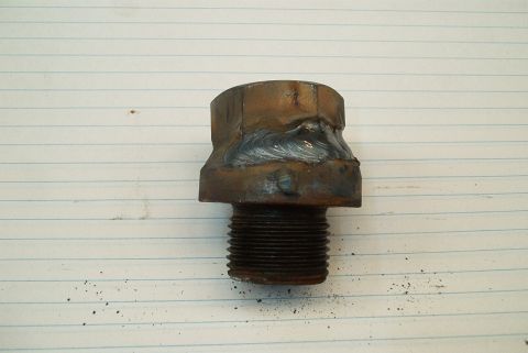 1983 Ford Bronco - This is what ya need to do when the Kingpin Busts while trying to remove it. Cut it and grind it. Weld on a nut and use a socket