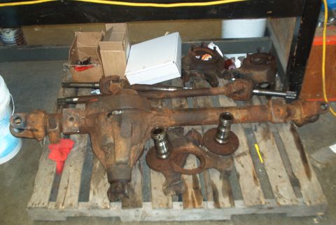 1983 Ford Bronco - Ready for clean up. Carrier welded, 4.10s in and bearing and seals look excellent. Ready for Kingpin install.