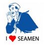 2001 Ford Crown Victoria - Illustration of a sailor shouting, accompanied by text expressing affection for seamen.