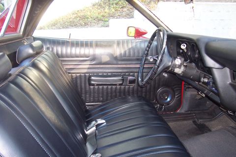 1973 Ford Ranchero - Interior view of a 1973 Ford Ranchero, highlighting the seats and dashboard details.