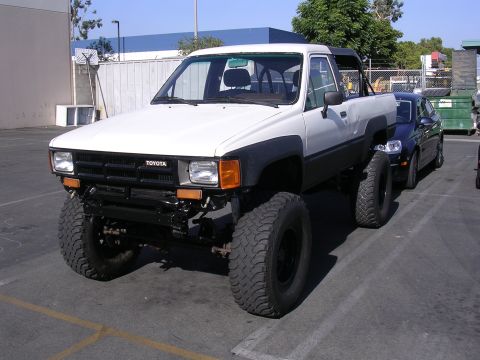 1985 Toyota 4Runner - This modified Toyota pickup truck appears to be from the mid-1980s, not a 1985 4Runner.