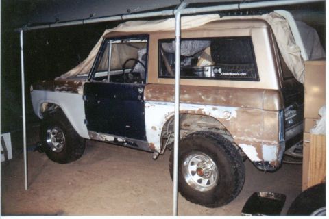 1966 Ford Bronco - most current picture ....showing the HP adding ClassicBroncos.com sticker and free tires 31x10.50x15 BFGs