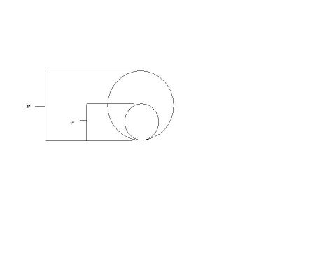 1991 Ford Probe - Crude dimensioned line drawing showing two rectangular shapes and circles labeled with 1-inch and 2-inch dimensions.