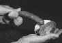 1996 Ford Probe - A hand holds a bun while another hand places a hot dog on it.