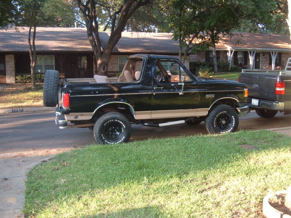 Topless behind my dads truck