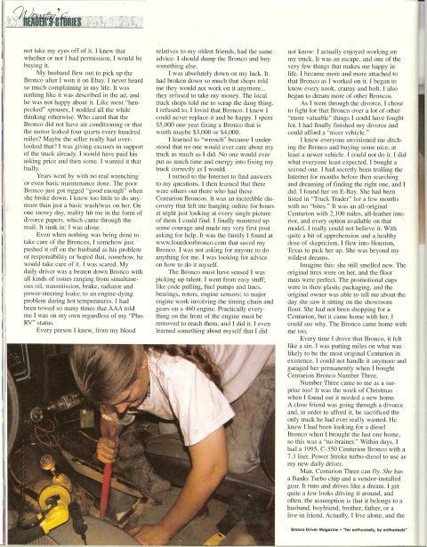 1993 Ford C-350 (Centurion Conversions) - A woman is shown working on the interior of a vehicle, surrounded by tools and car parts.