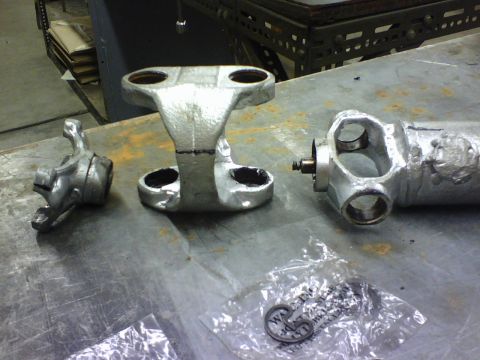 1989 Ford Bronco - a closer look at the dual u-joint chasis exploded view.