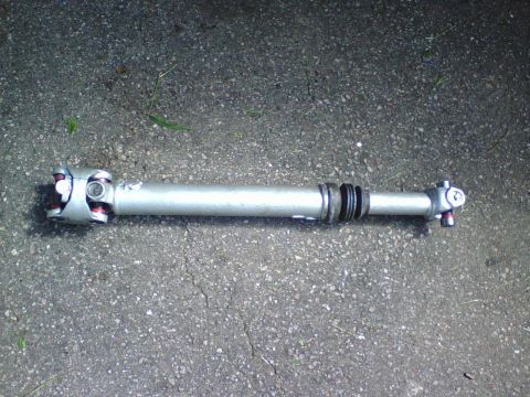 1989 Ford Bronco - here is the driveshaft with new paint and u-joints (x3)