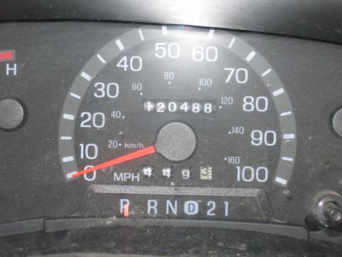1994 Ford Bronco - Dashboard view of a vehicle's speedometer and odometer, displaying 204,88 miles.