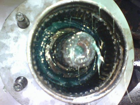 1989 Ford Bronco - with the rear bearing seal pressed in I had slippped the bearings on the spindle and hand pressed the outer bearing with a tube matching th…