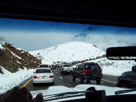 1996 Ford Bronco - Snow in the desert!