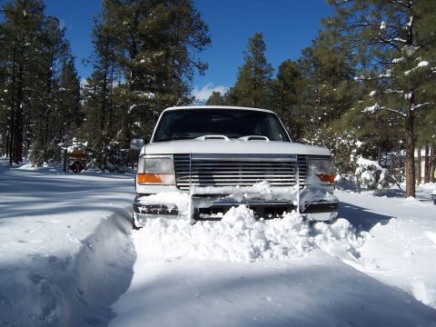 1996 Ford Bronco - Mostly fresh powder, but it was still fun