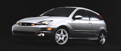 2002 Ford Focus - Silver 2002 Ford Focus SVT hatchback shown from the front three-quarter angle.