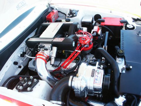 2001 Mercury Grand Marquis - Custom engine bay a polished VR-4 supercharger and MSD ignition components.