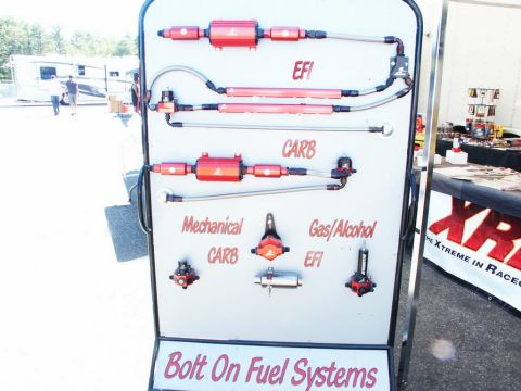 2001 Mercury Grand Marquis - A display board shows various fuel system components for EFI and CARB applications.