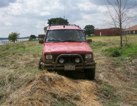 1993 Ford Bronco - Dave's red cherokee