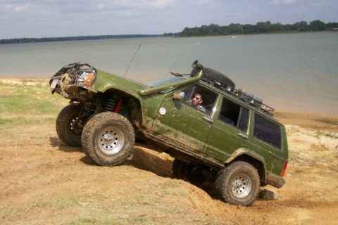 1993 Ford Bronco - Matt's green cherokee