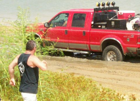 1993 Ford Bronco - Mike gettin' ready to strap Big Red Ford