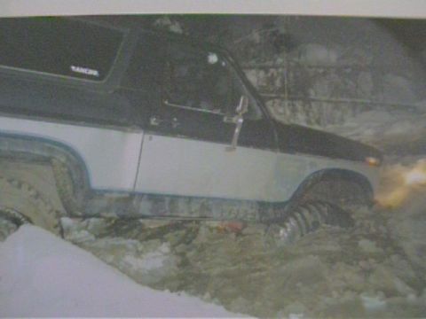1985 Ford Bronco - The tank trap full of water was deeper than I thought!!! Northern Idaho.