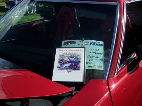 1972 Ford Ranchero - This red car received an Award of Excellence at the Wild West Auto Fest in 2006.
