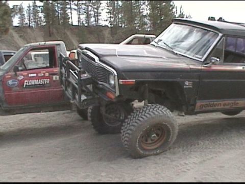 1985 Ford Bronco - my friend bill and his 79 j10 pick-up.