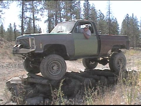 1985 Ford Bronco - My friend Blair and his chevy.